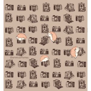 モノトーンカメラのハリネズミ