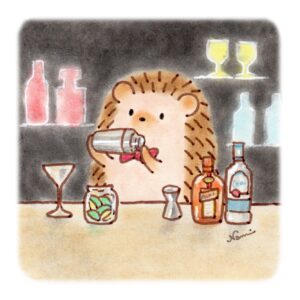 バーテンダーハリネズミ