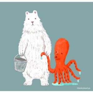 タコとシロクマ１