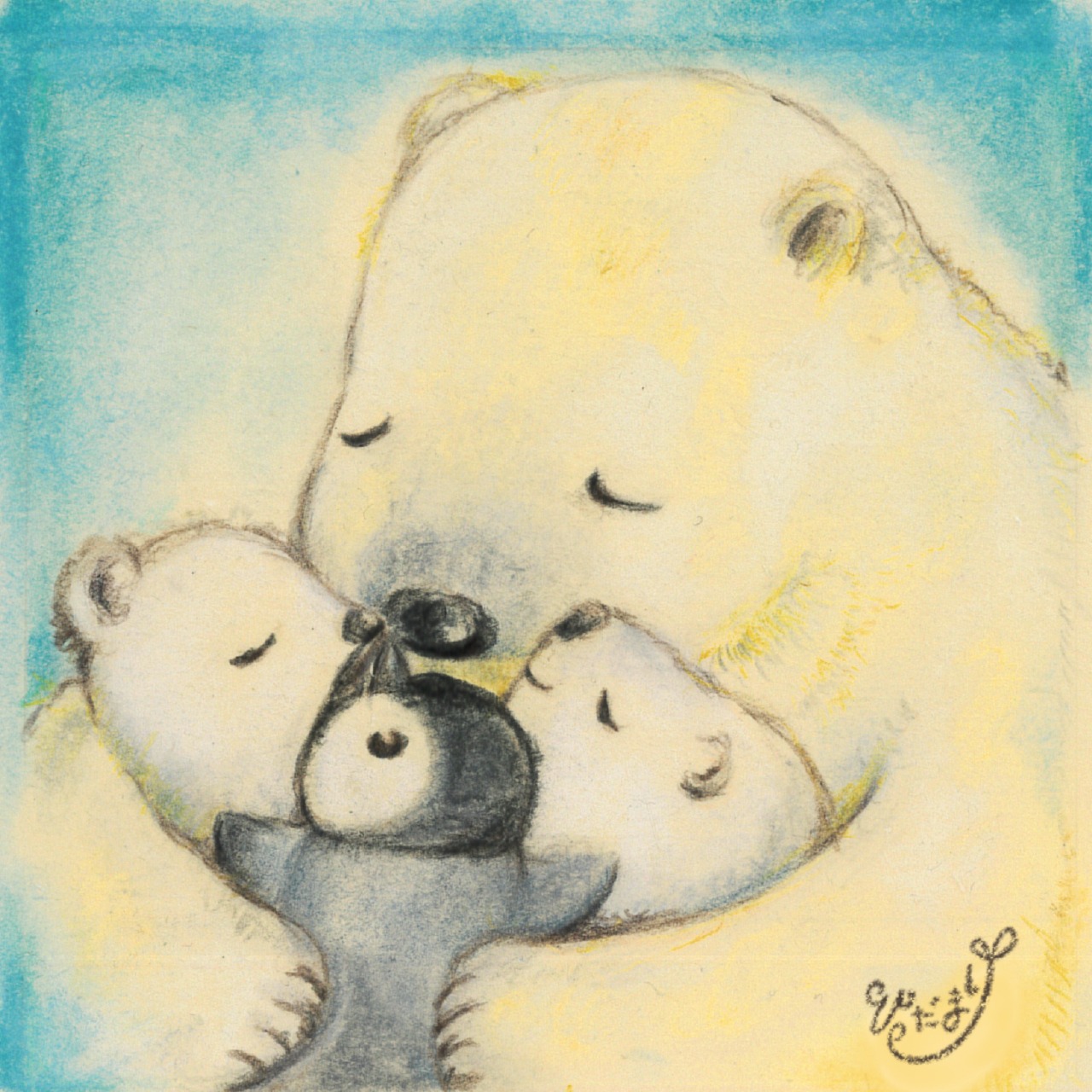 しろくまさんのモフモフhug